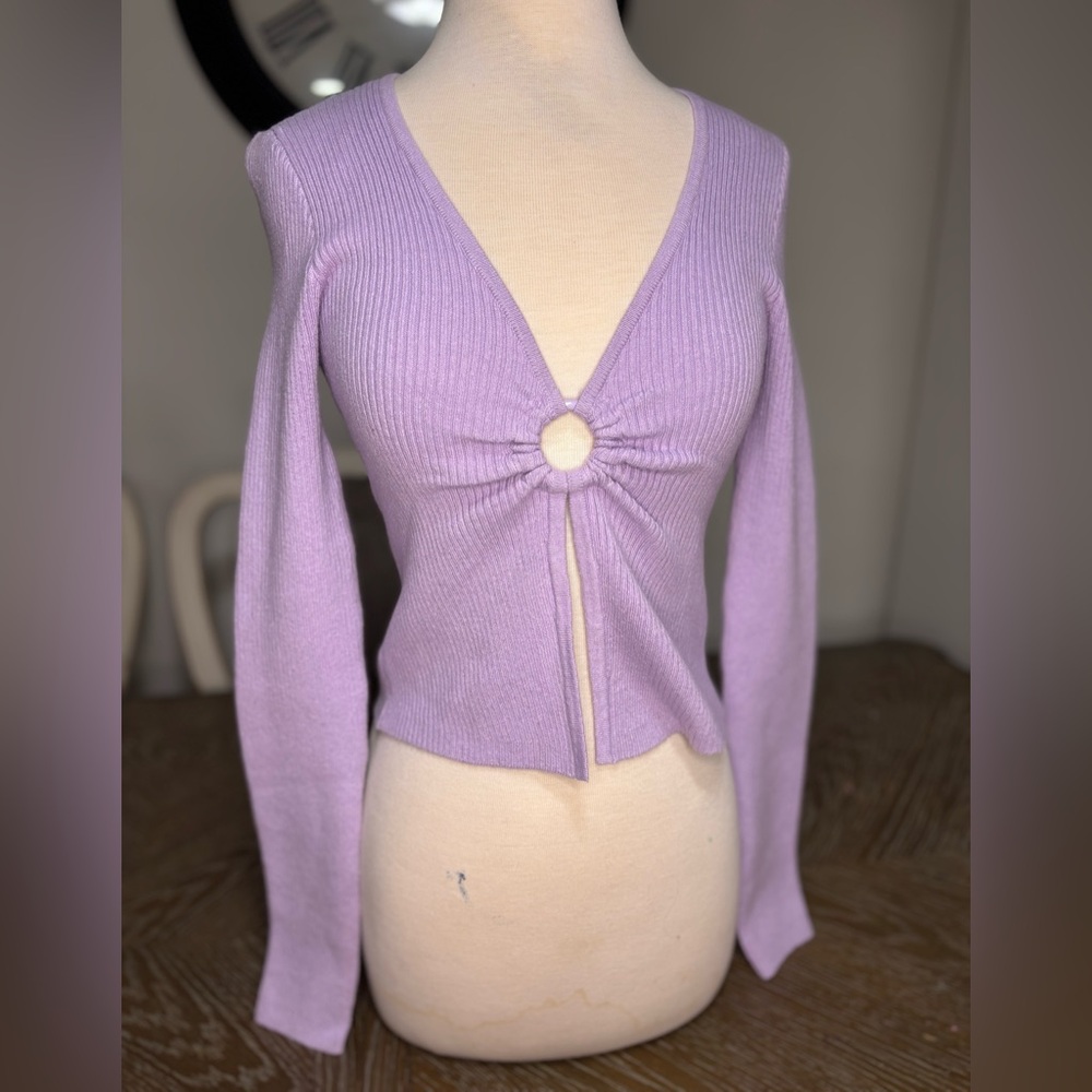 Aeropostale Lavender Ribbed Top